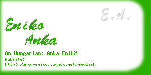 eniko anka business card